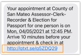 qmatic check in reminder confirmation